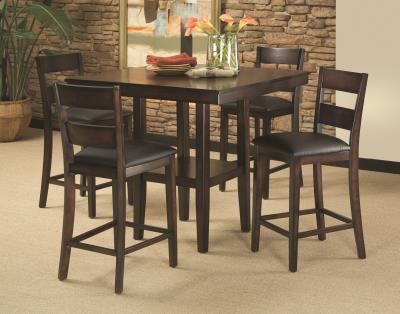 10022 TABLE LEG & 4 CHAIRS