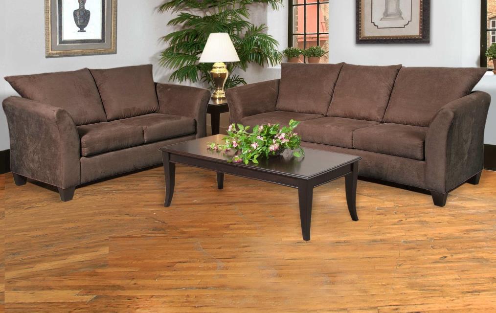 1000 Sienna Chocolate Fab Sofa /Loveseat