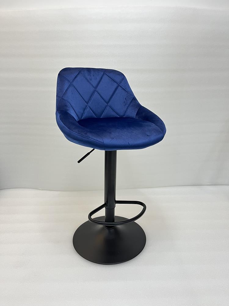 1147 Modern Navy Blue Bar Stool 2 SET